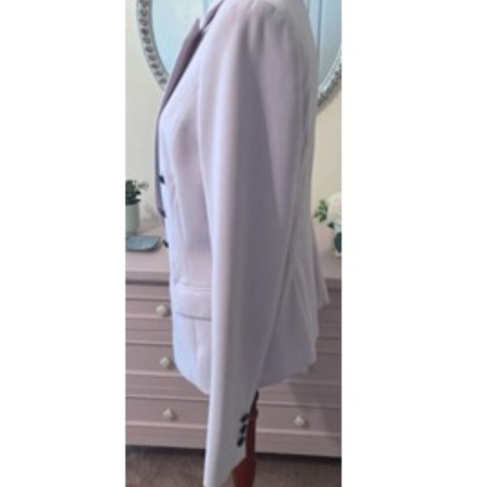 WHBM Lavender Double Breasted White House Black Market Blazer - Picture 4 of 5